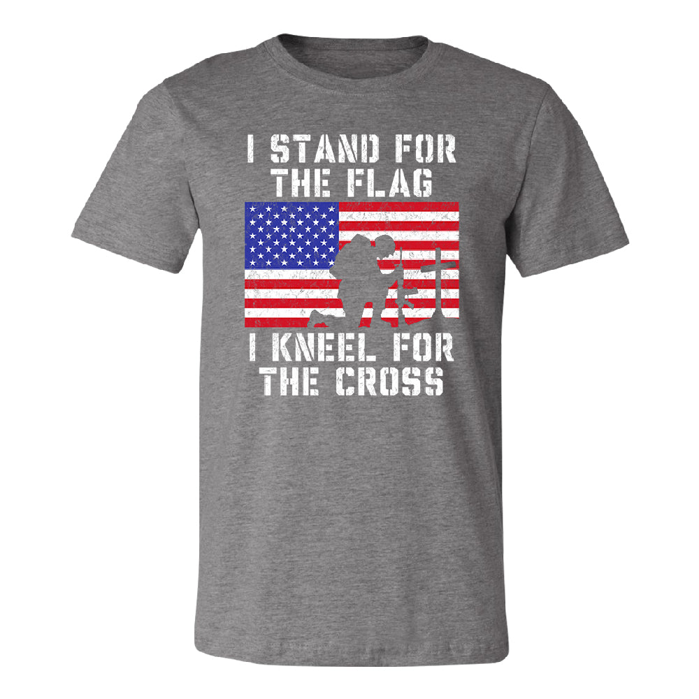 Stand for USA Flag Kneel for Cross Men's T-Shirt 