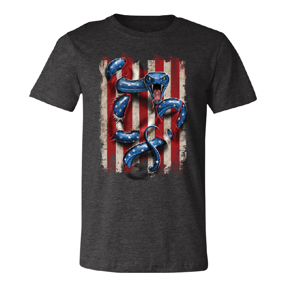 Patriotic American Serpent Snake Men's T-Shirt 