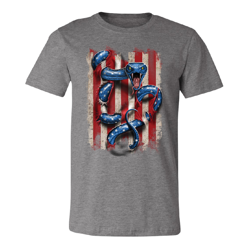 Patriotic American Serpent Snake Men's T-Shirt 