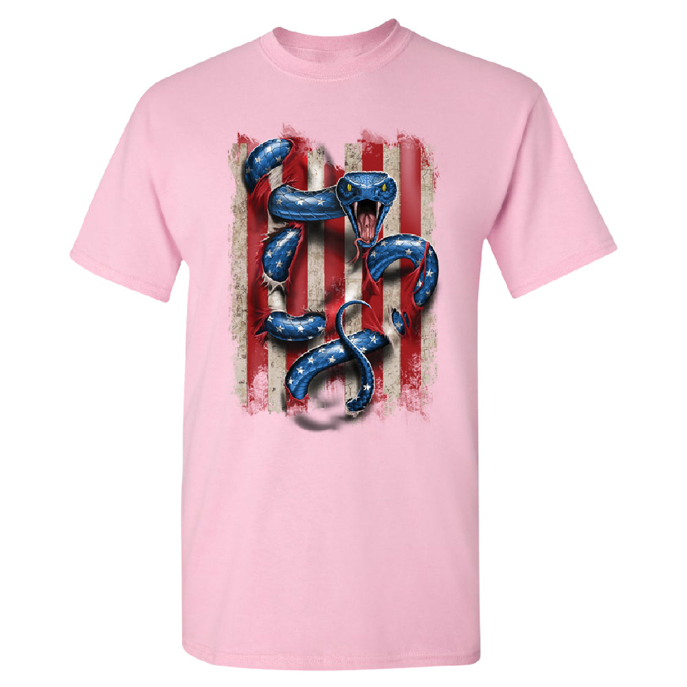 Patriotic American Serpent Snake Men's T-Shirt 