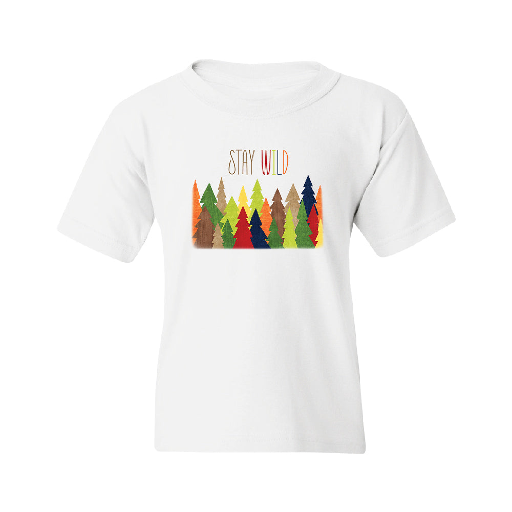 Stay Wild Live in Forest Youth T-Shirt 
