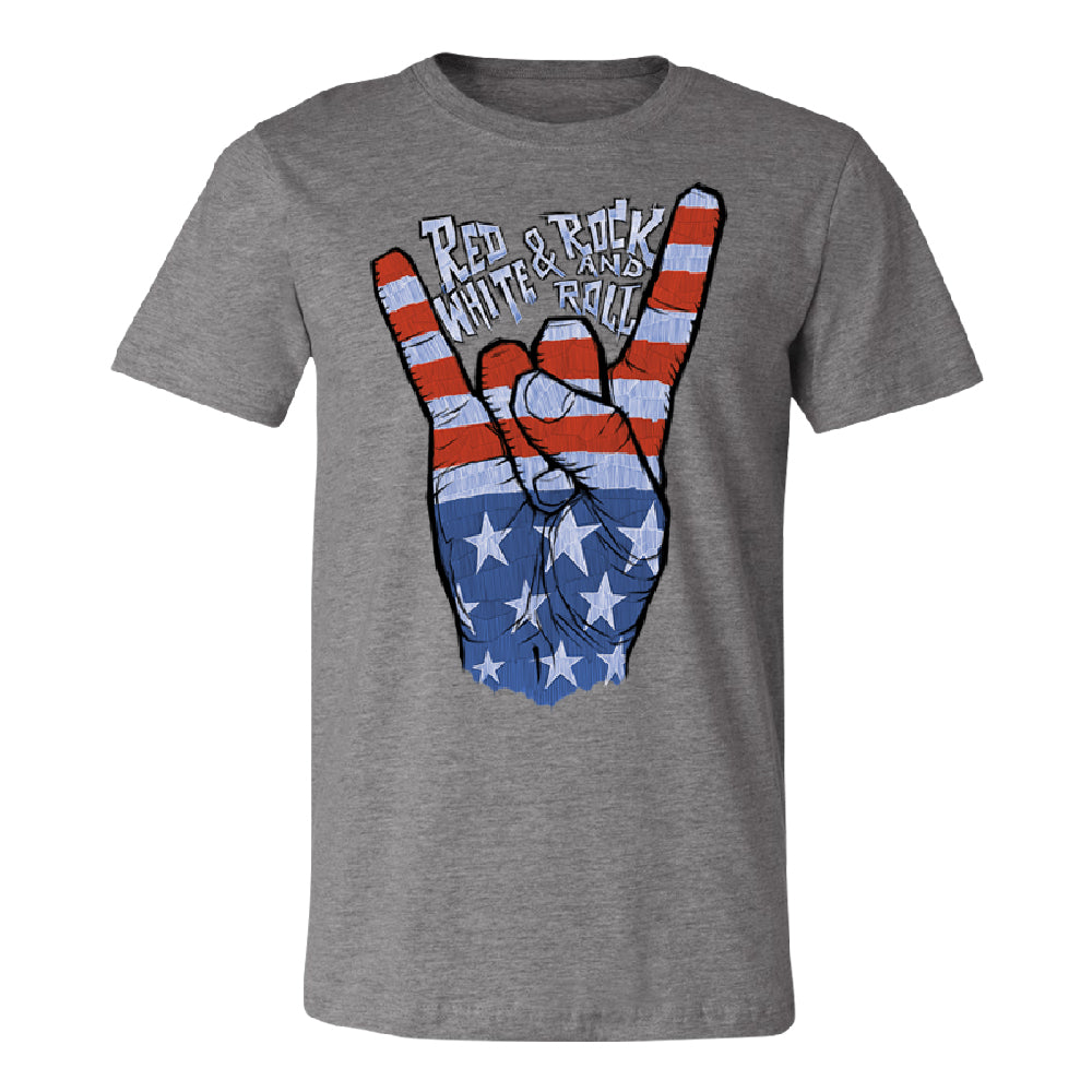 RWB Peace, USA Flag Rock and Roll Men's T-Shirt 