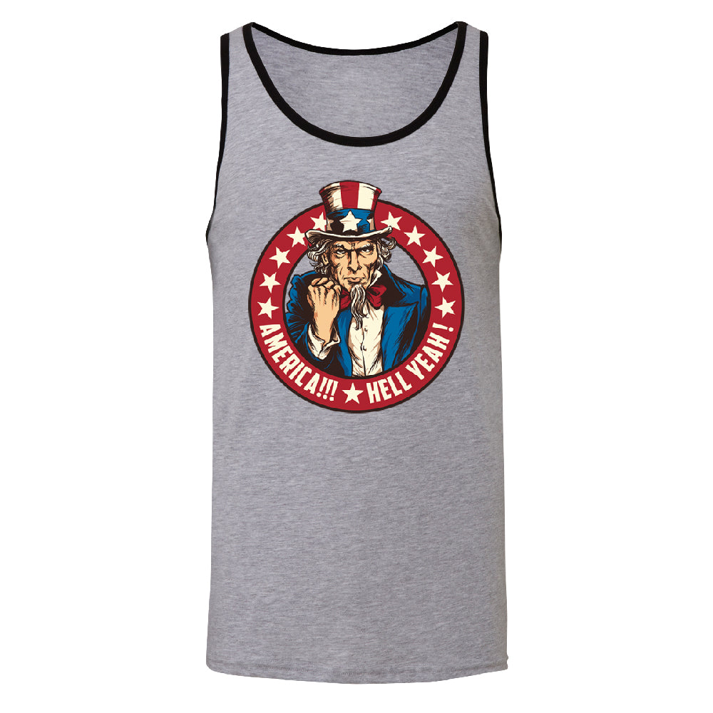 Patriotic America Hell Yeah Men's Tank Top America 4th of July USA Shirt 