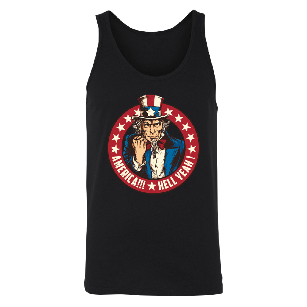 Patriotic America Hell Yeah Men's Tank Top America 4th of July USA Shirt 