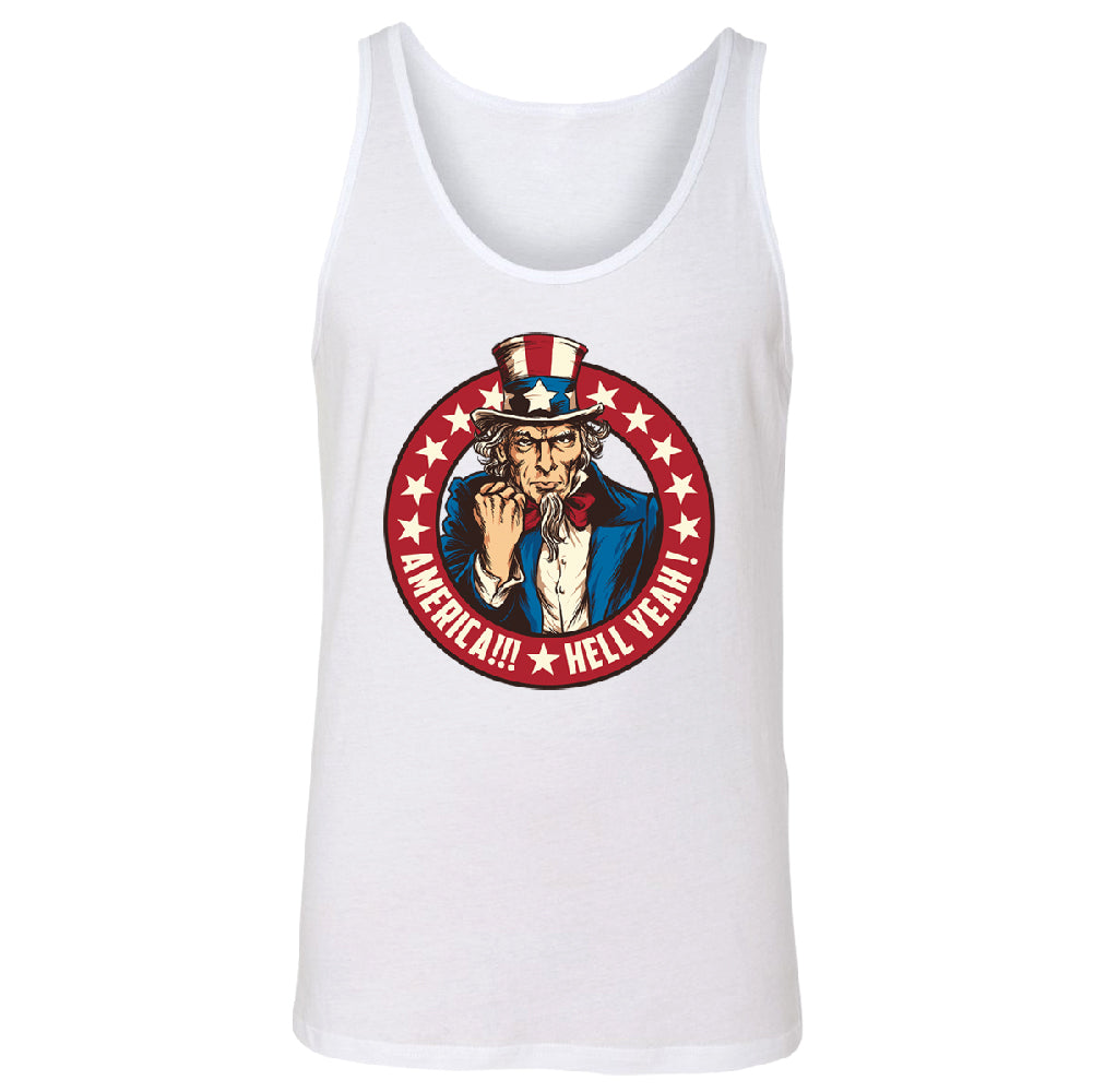 Patriotic America Hell Yeah Men's Tank Top America 4th of July USA Shirt 