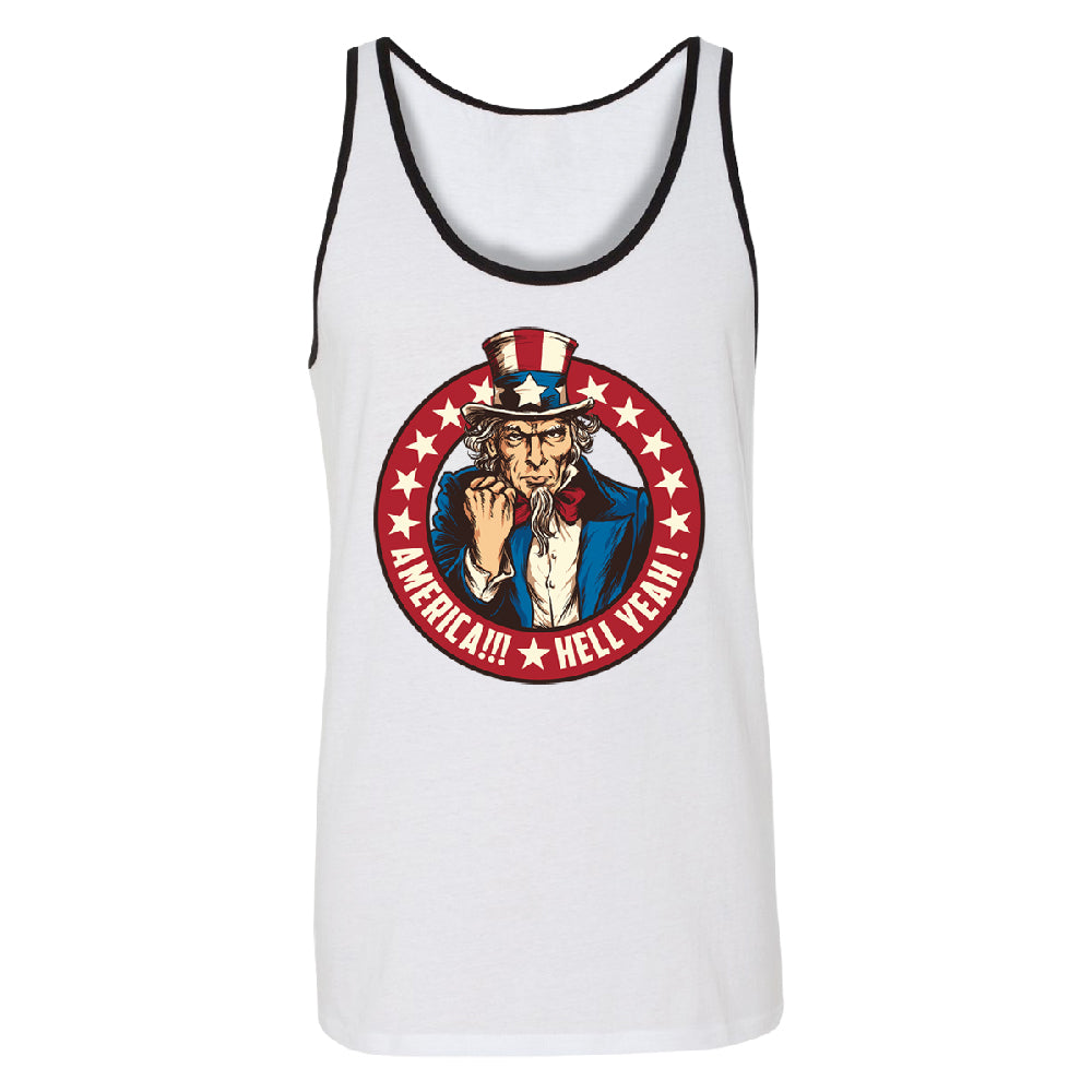 Patriotic America Hell Yeah Men's Tank Top America 4th of July USA Shirt 