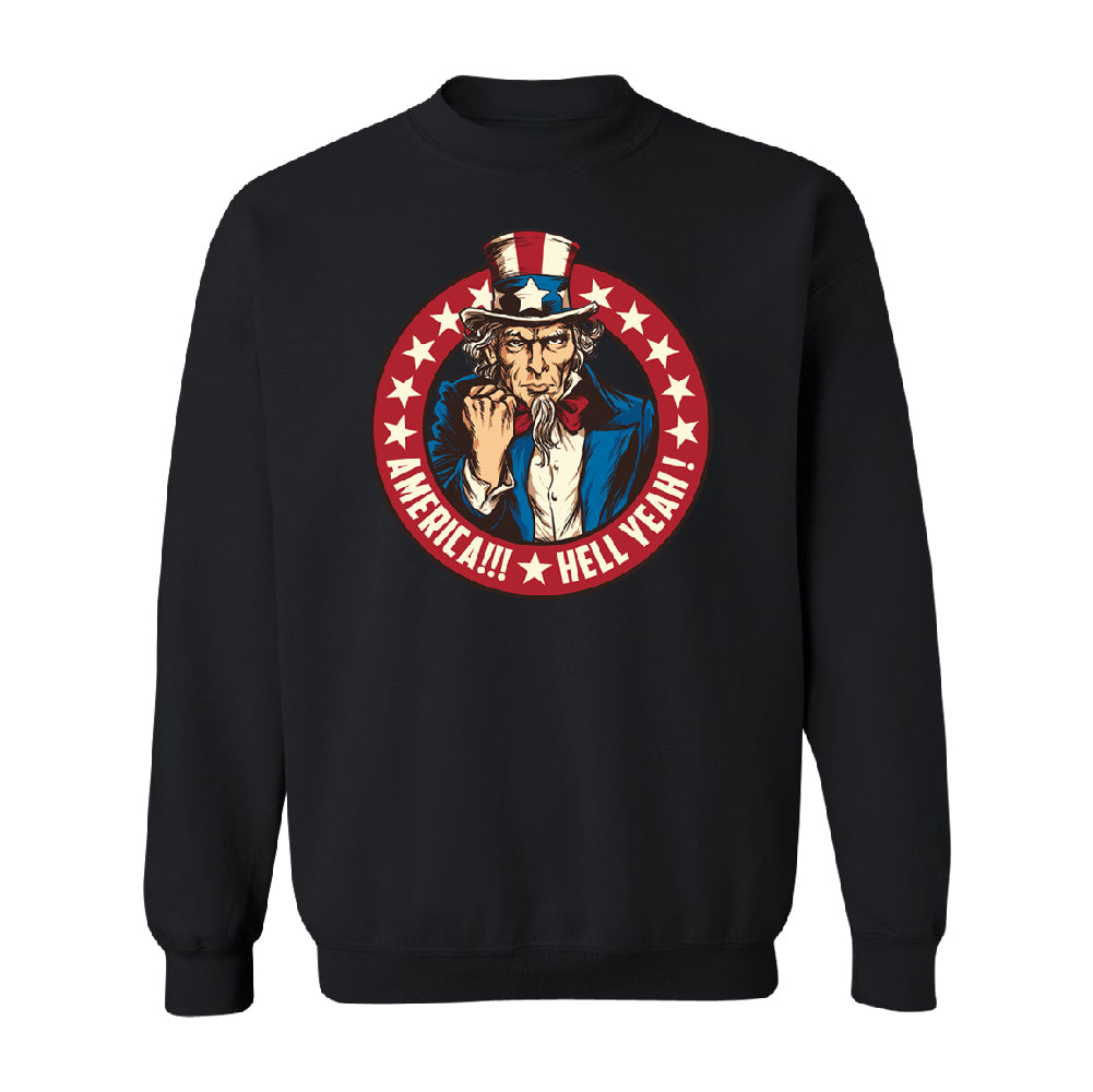 Patriotic America Hell Yeah Unisex Crewneck America 4th of July USA Sweater 