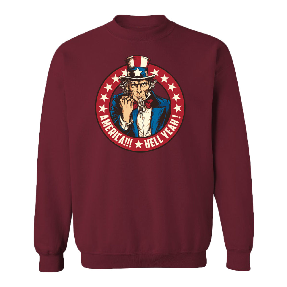 Patriotic America Hell Yeah Unisex Crewneck America 4th of July USA Sweater 