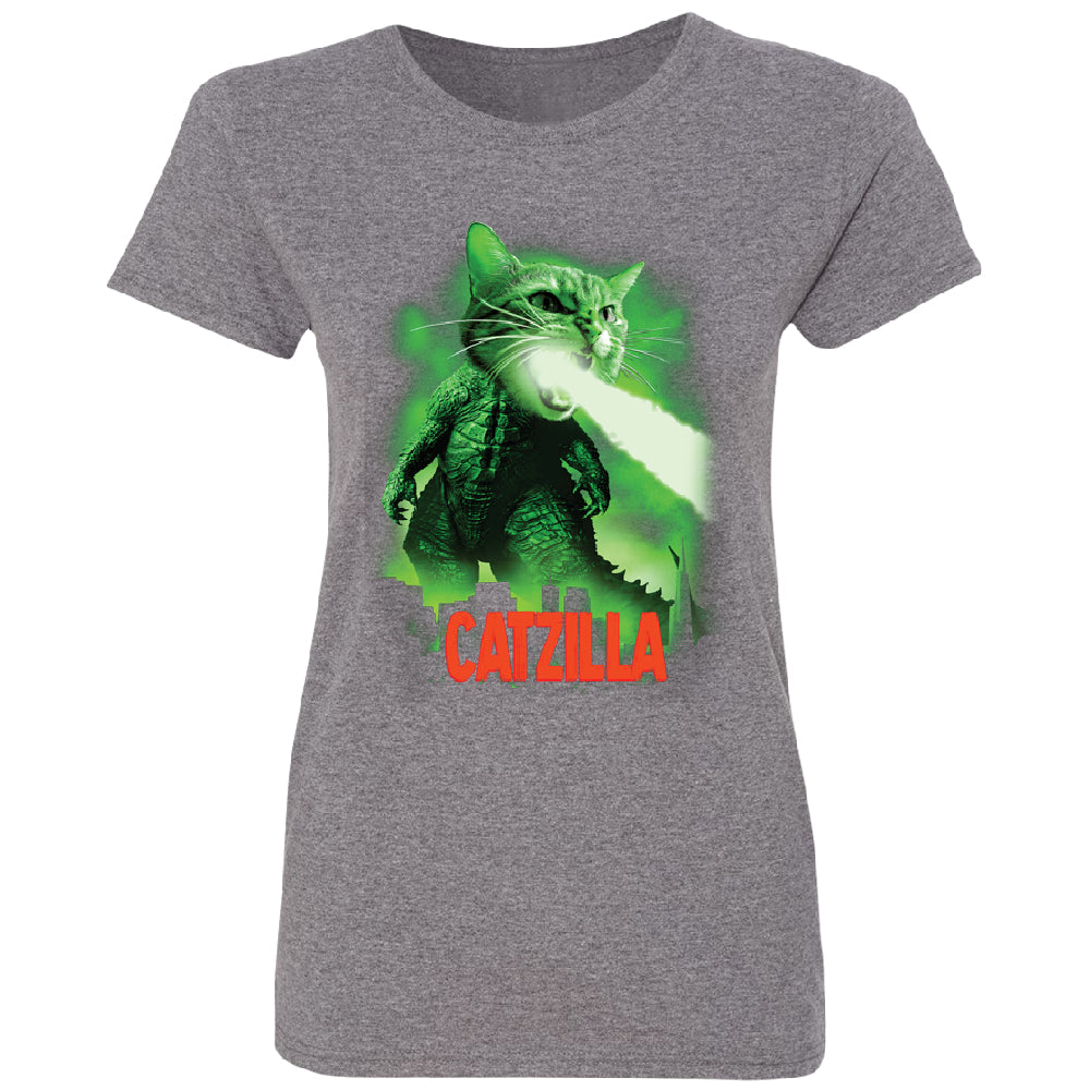 Catzilla Kitten Pet Atomic Breath Women's T-Shirt 