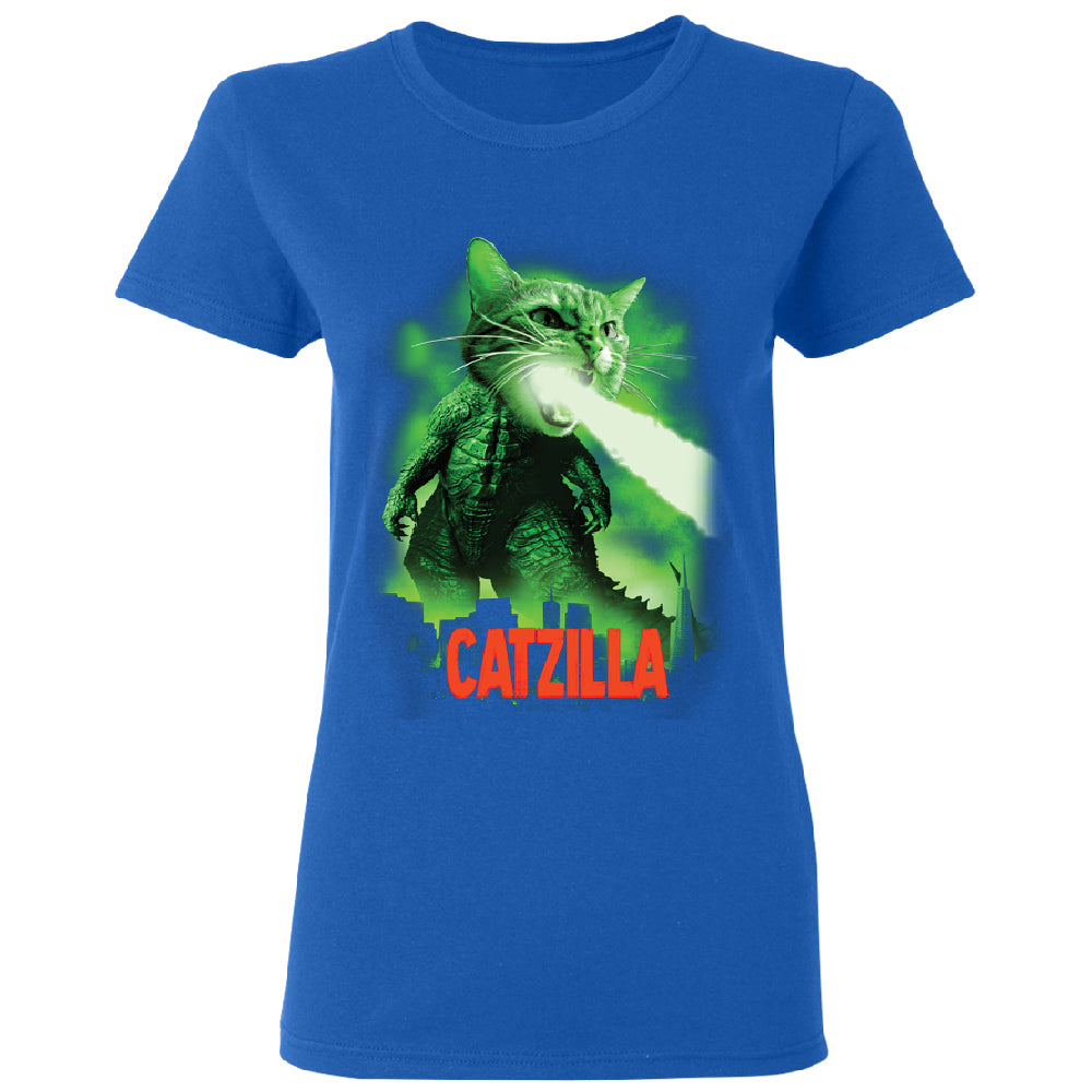 Catzilla Kitten Pet Atomic Breath Women's T-Shirt 