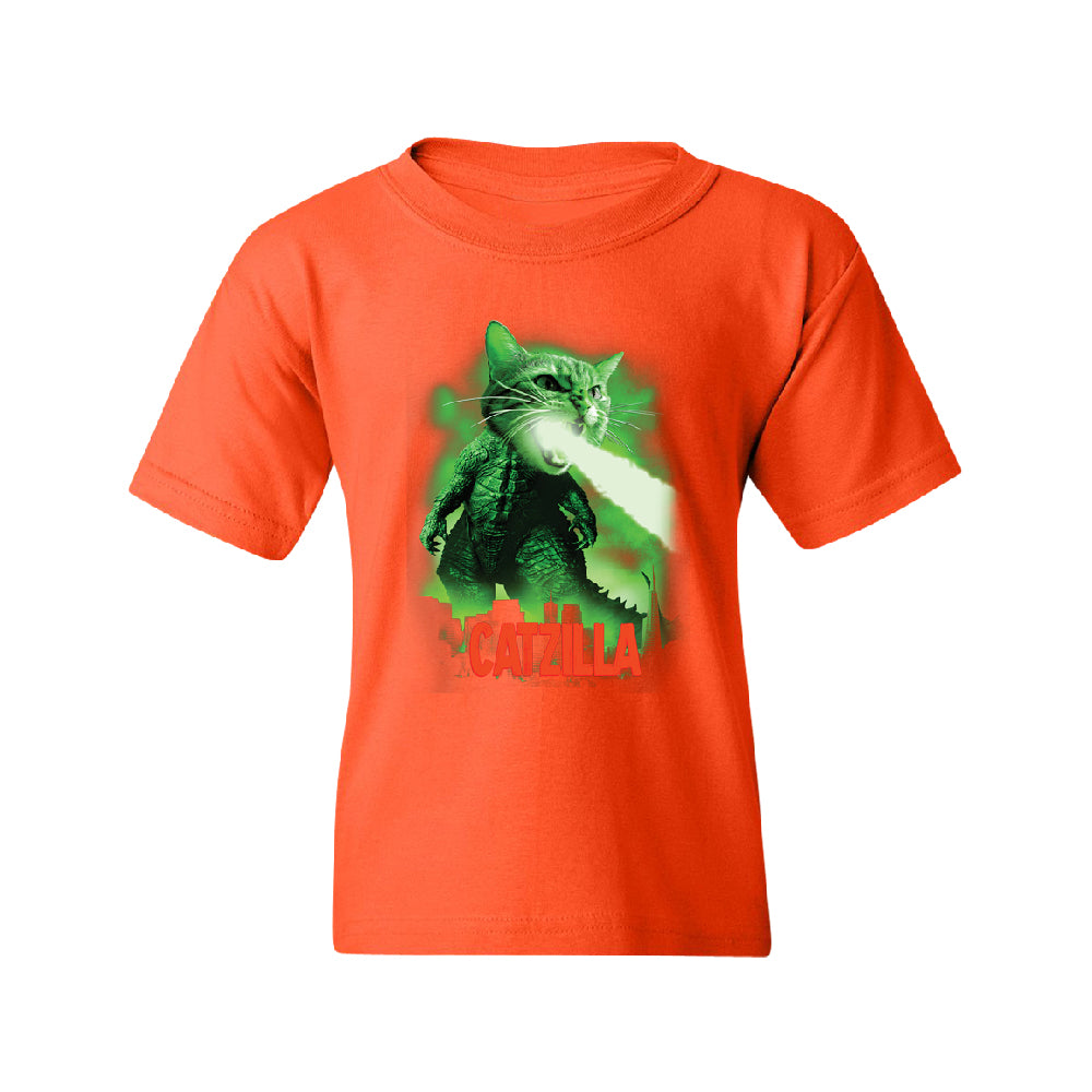 Catzilla Kitten Pet Atomic Breath Youth T-Shirt 