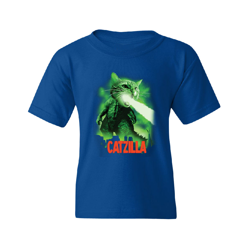 Catzilla Kitten Pet Atomic Breath Youth T-Shirt 