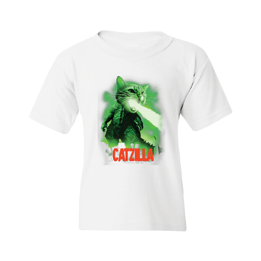 Catzilla Kitten Pet Atomic Breath Youth T-Shirt 