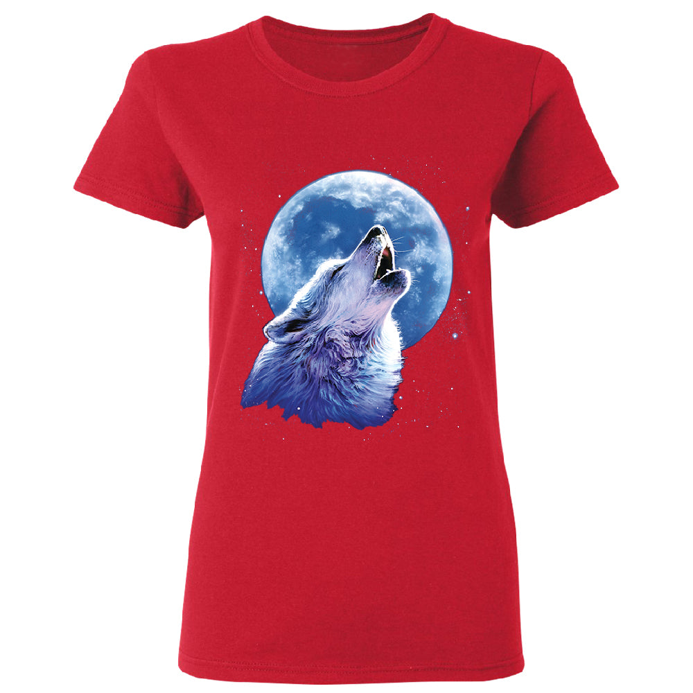 Call of the Wild Howling the Full Moon Women's T-Shirt 