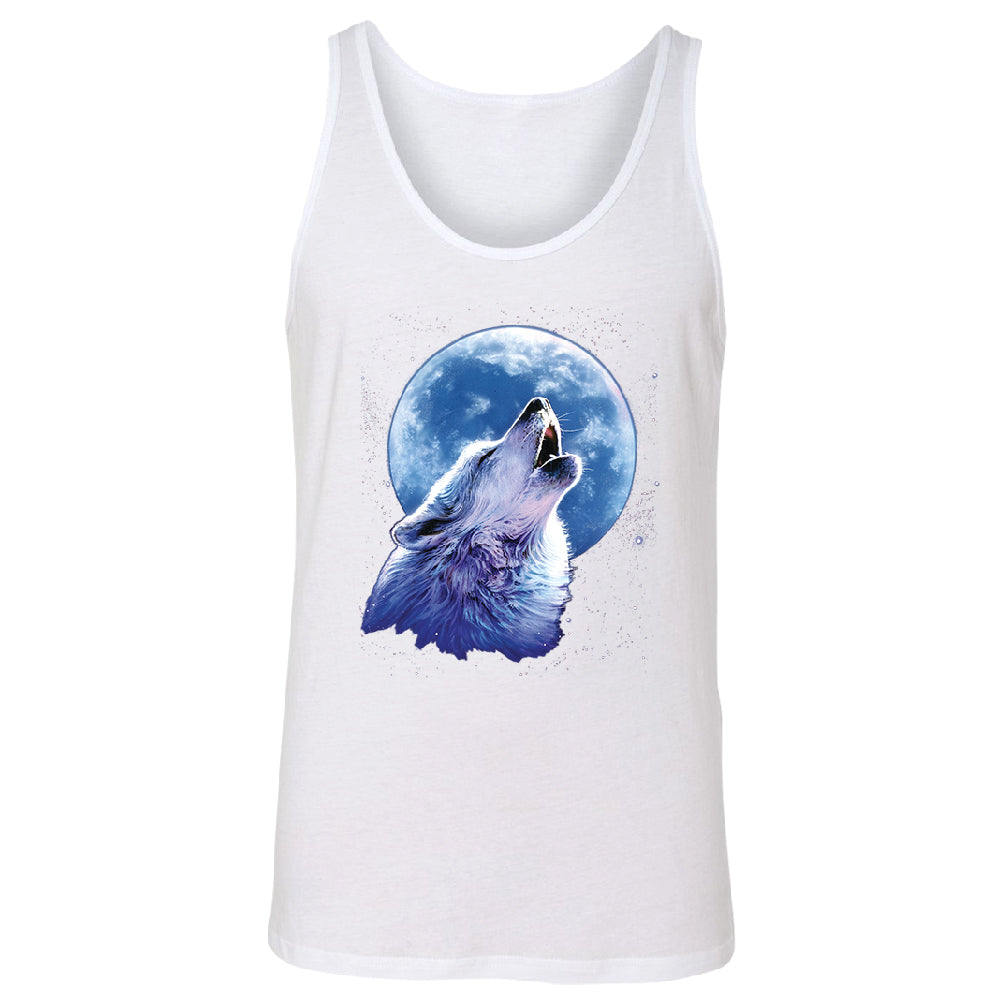 Call of the Wild Howling the Full Moon Men's Tank Top Alpha Wolf Shirt 