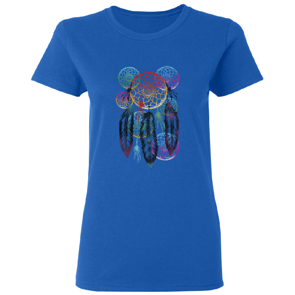Colorful Rainbow Dreamcatchers Women's T-Shirt 