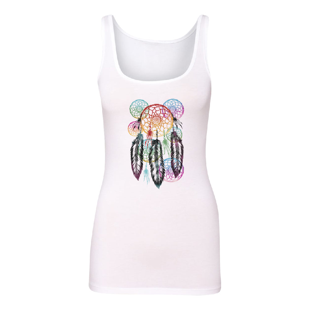 Colorful Rainbow Dreamcatchers Women's Tank Top Souvenir Shirt 