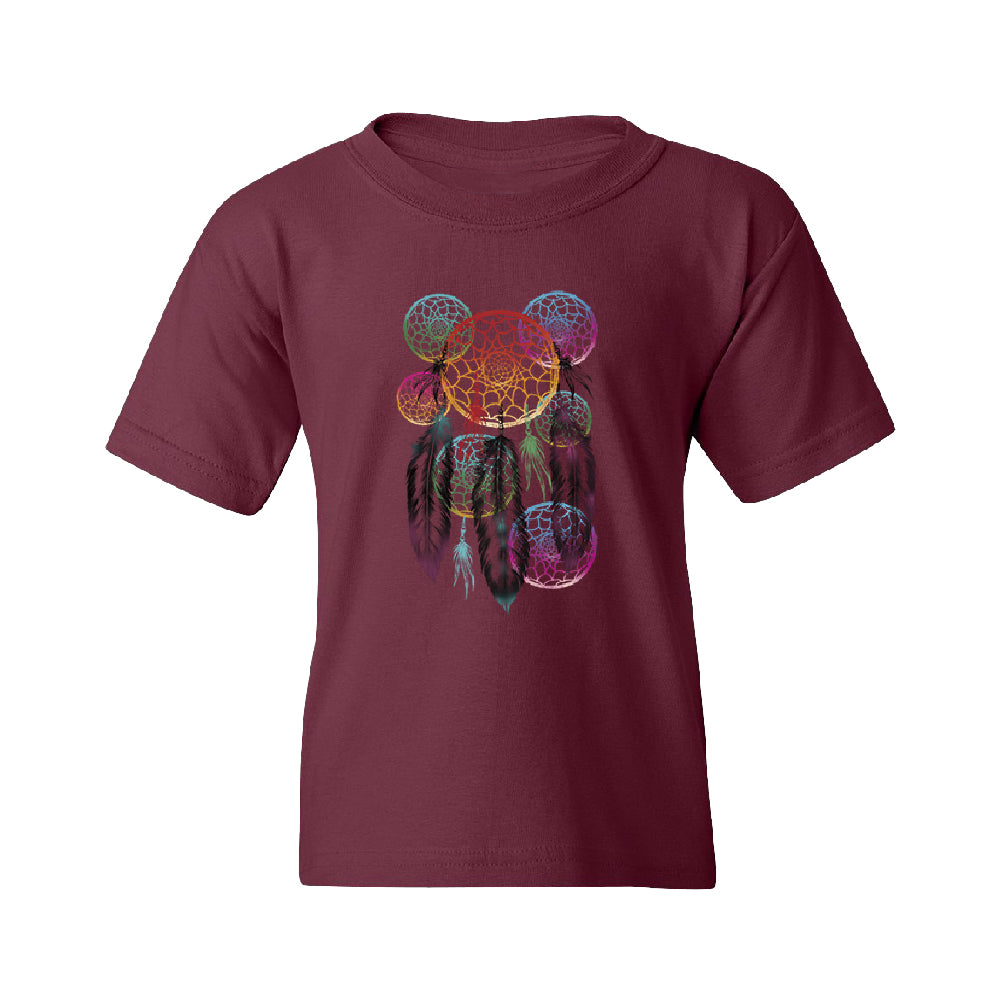 Colorful Rainbow Dreamcatchers Youth T-Shirt 