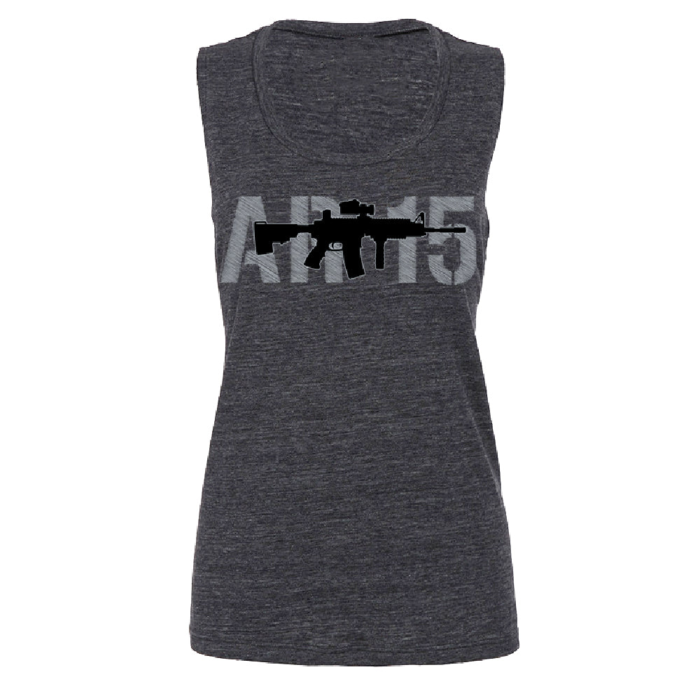 2nd Amendment AR-15 Women's Muscle Tank Souvenir Tee 