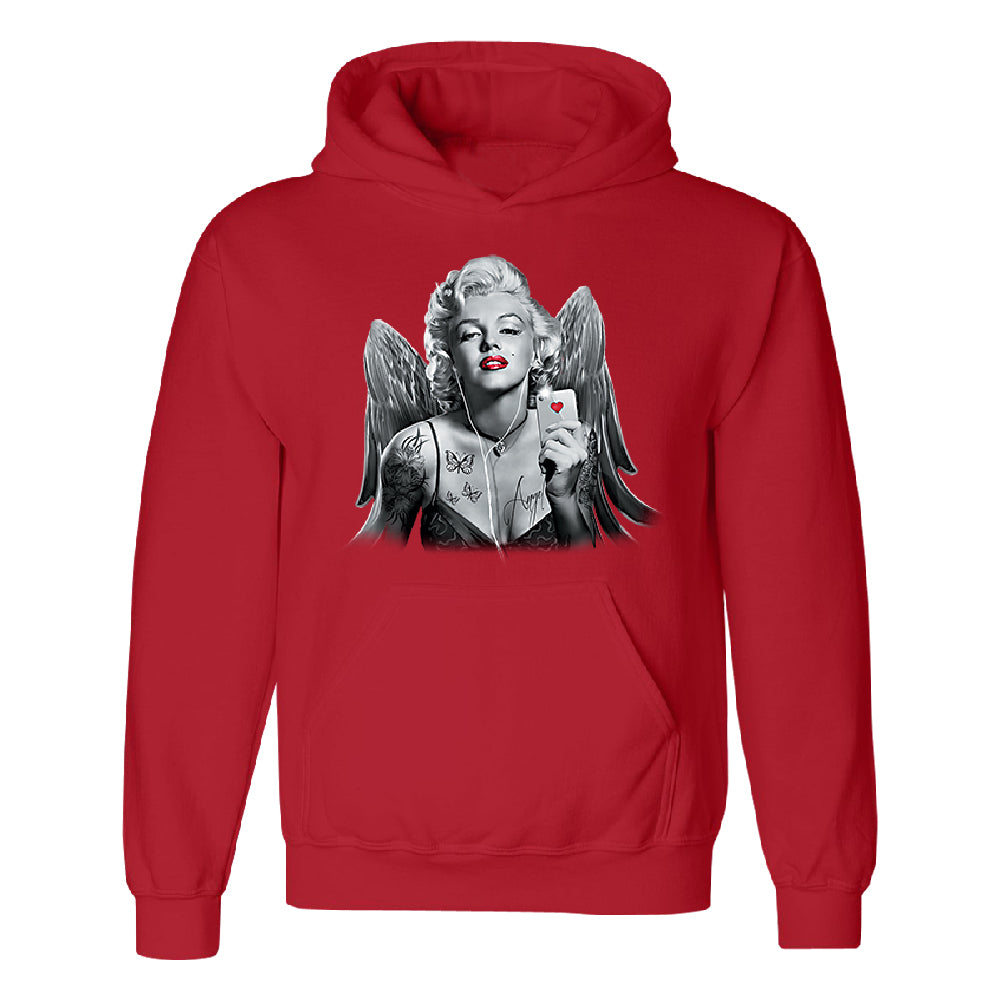 Zexpa Apparel Marilyn Monroe Angel Wings Phone Selfie Unisex Hoodie S