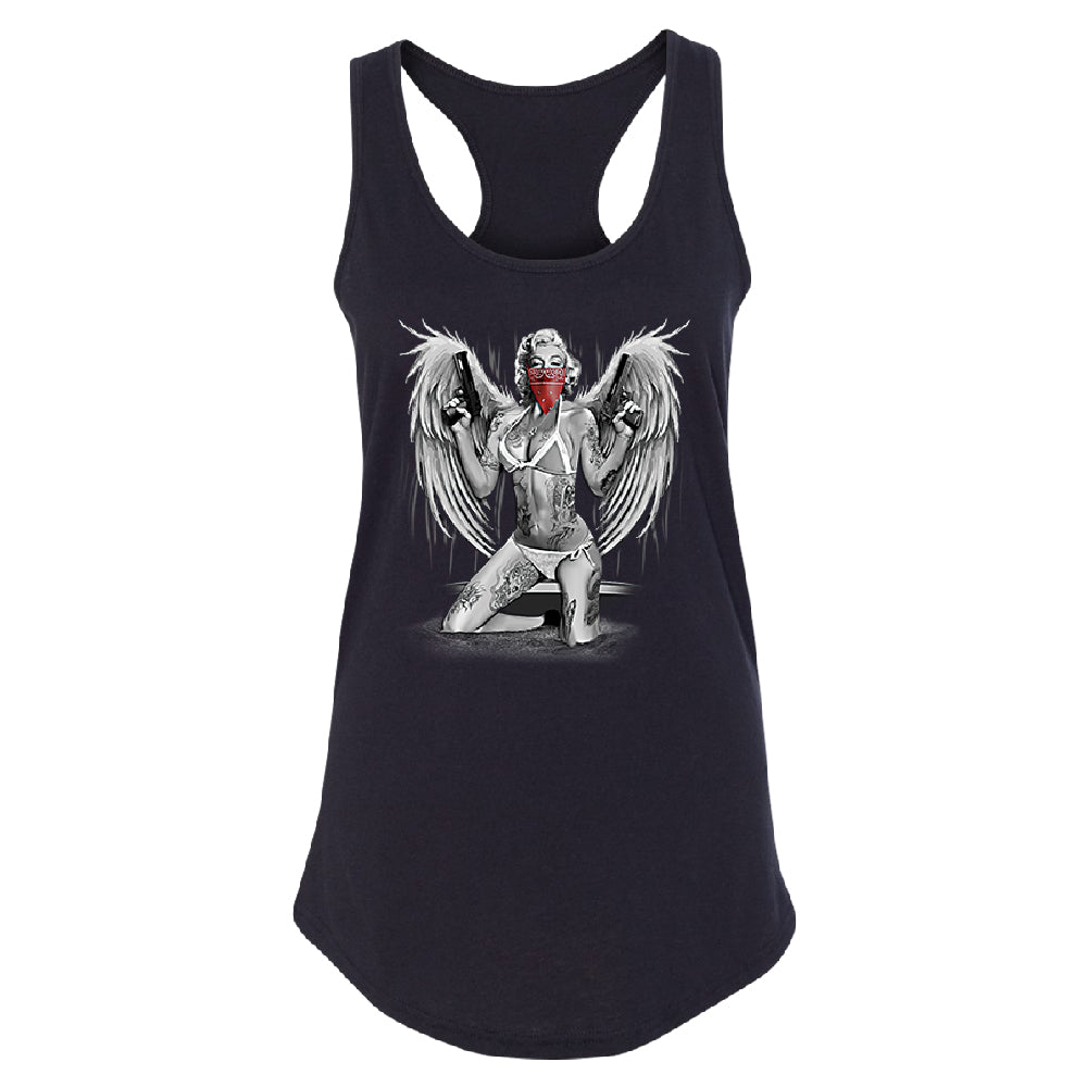 Marilyn Monroe Bikini Red Bandana Women's Racerback Souvenir Shirt 