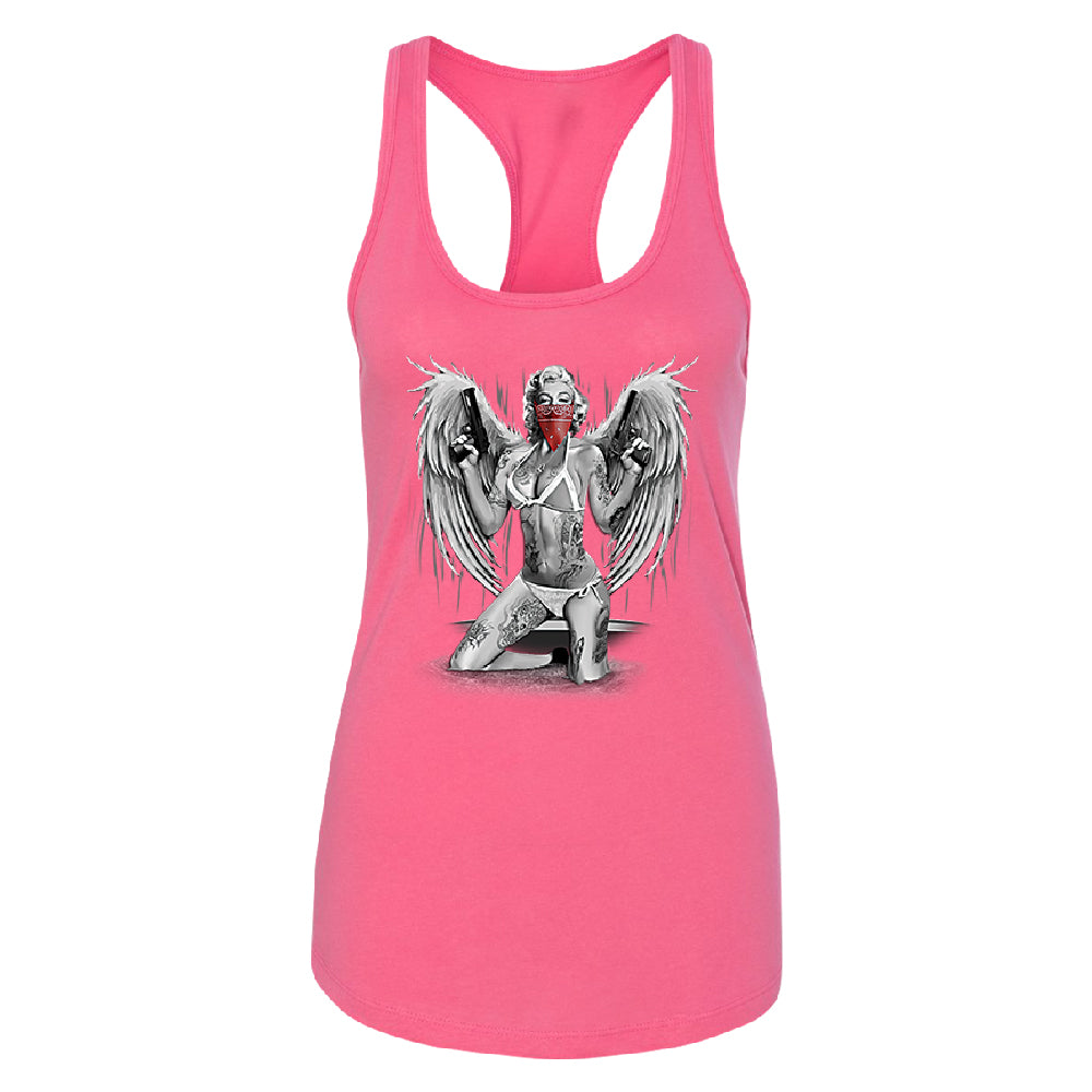Marilyn Monroe Bikini Red Bandana Women's Racerback Souvenir Shirt 