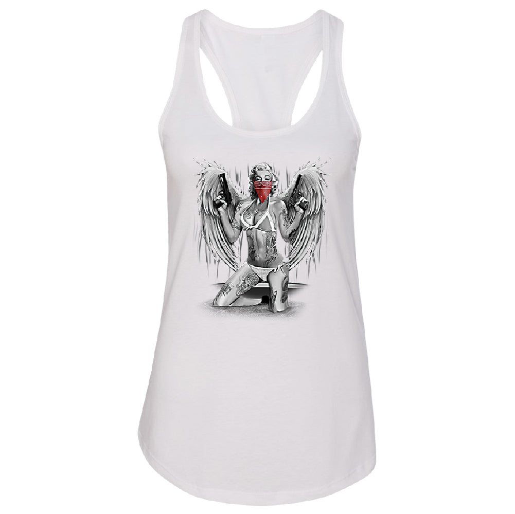 Marilyn Monroe Bikini Red Bandana Women's Racerback Souvenir Shirt 