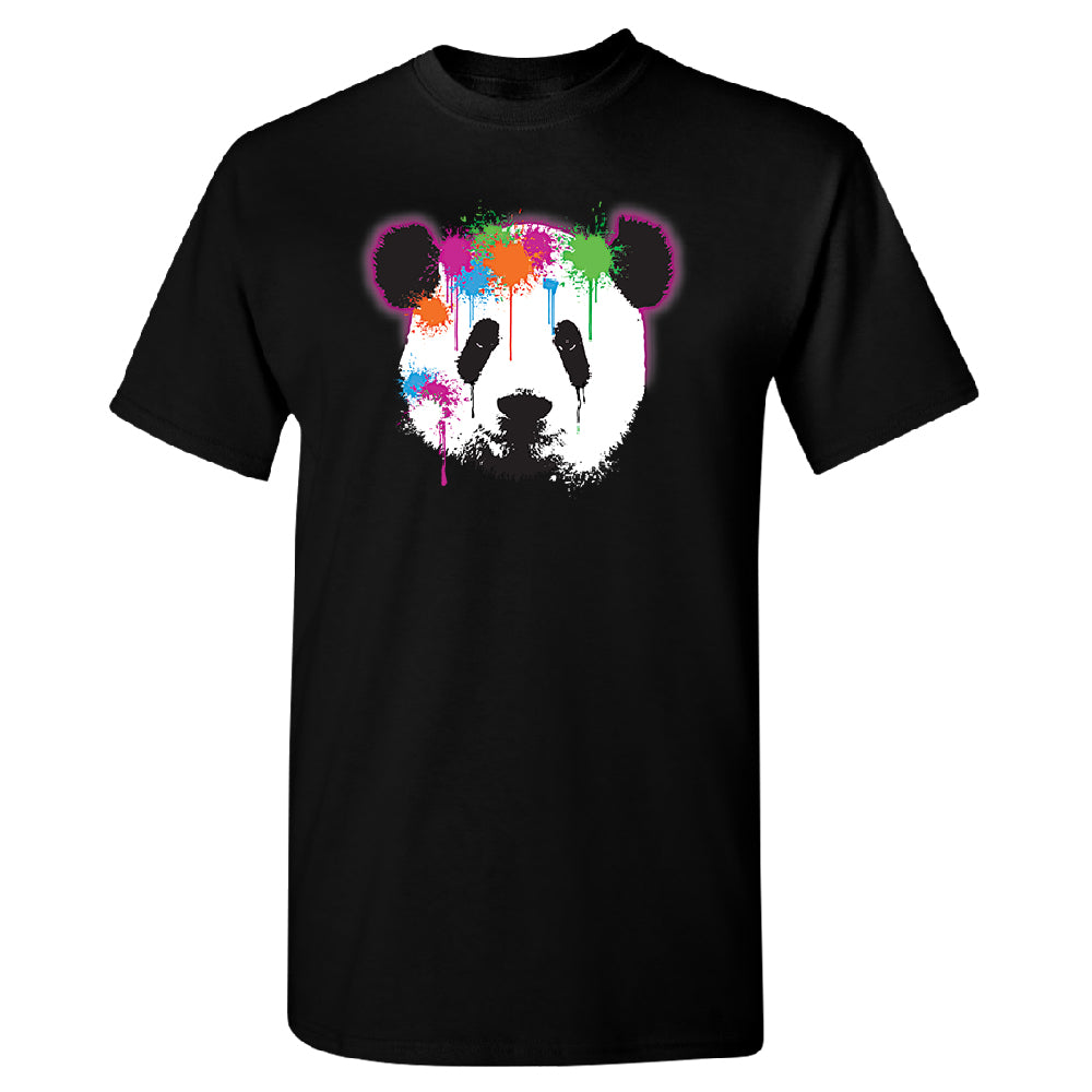 Funny Neon Panda Head Colored Men's T-Shirt 