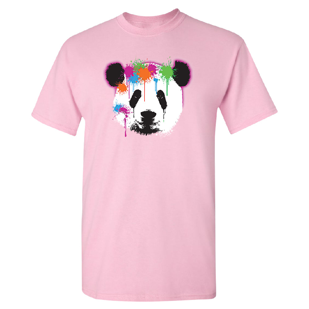 Funny Neon Panda Head Colored Men's T-Shirt 