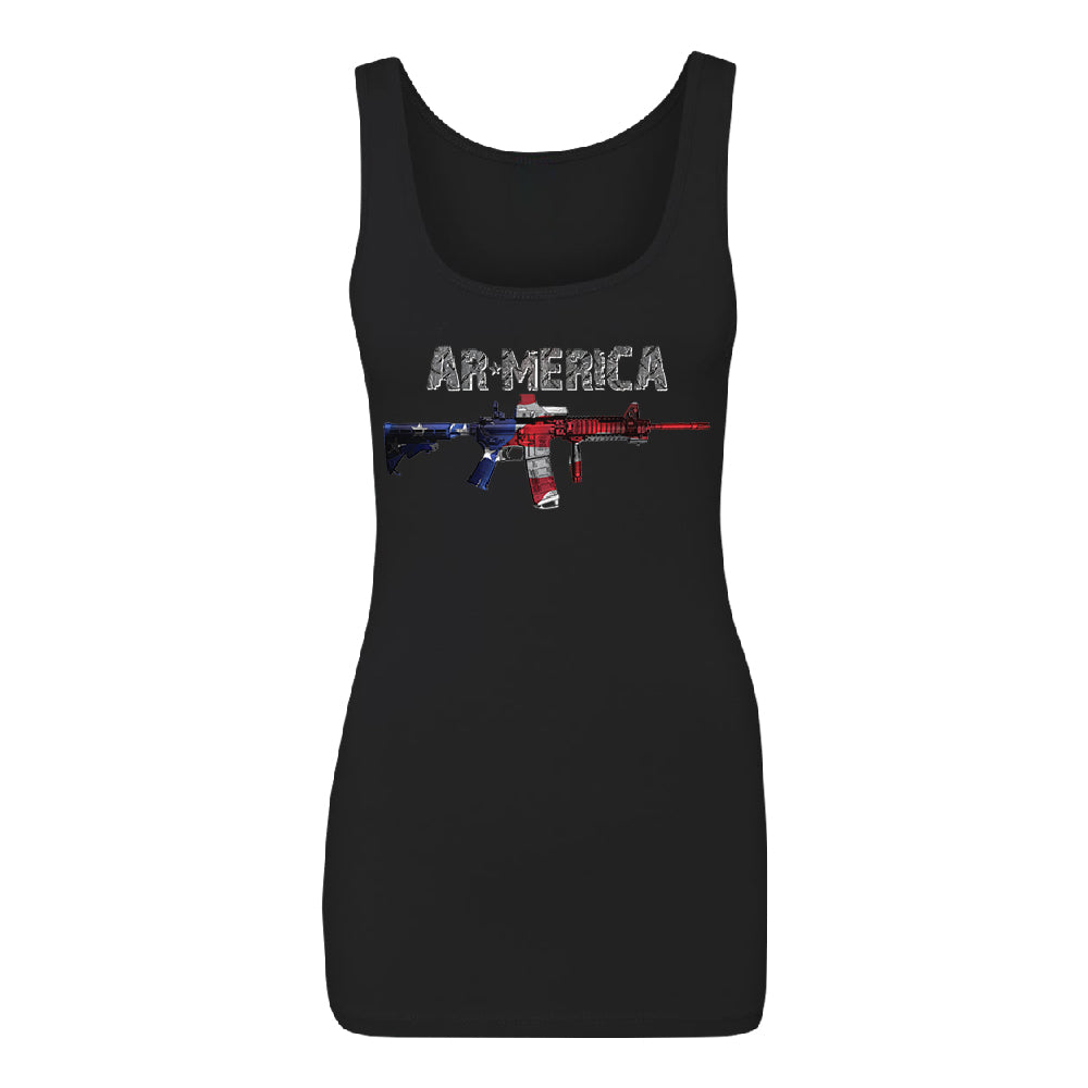 AR-MERICA 2nd Amendment Keep & Bear Arms Women's Tank Top Souvenir Shirt 