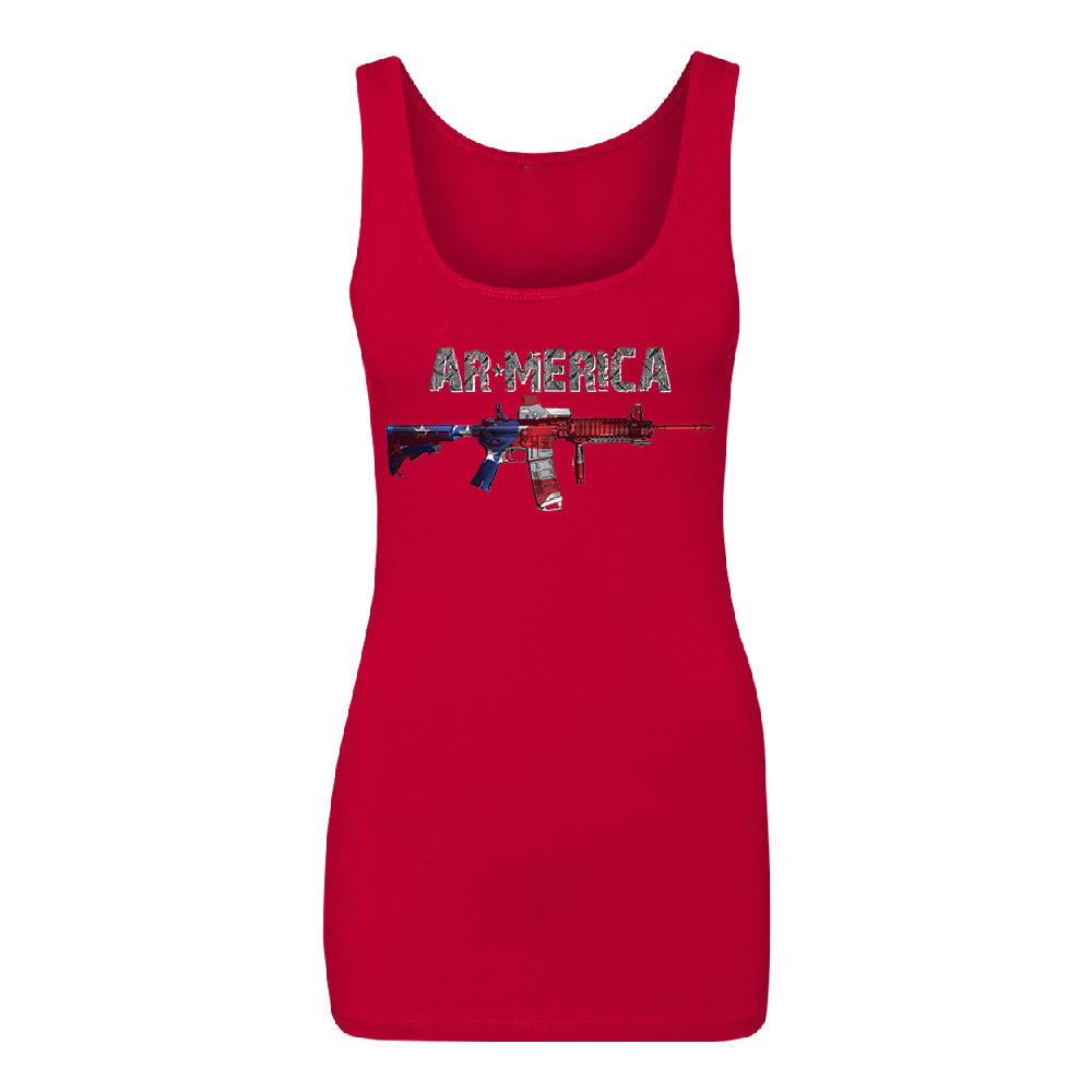 AR-MERICA 2nd Amendment Keep & Bear Arms Women's Tank Top Souvenir Shirt 