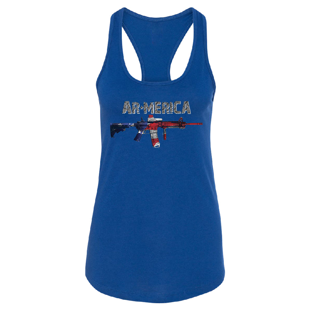 AR-MERICA 2nd Amendment Keep & Bear Arms Women's Racerback Souvenir Shirt 