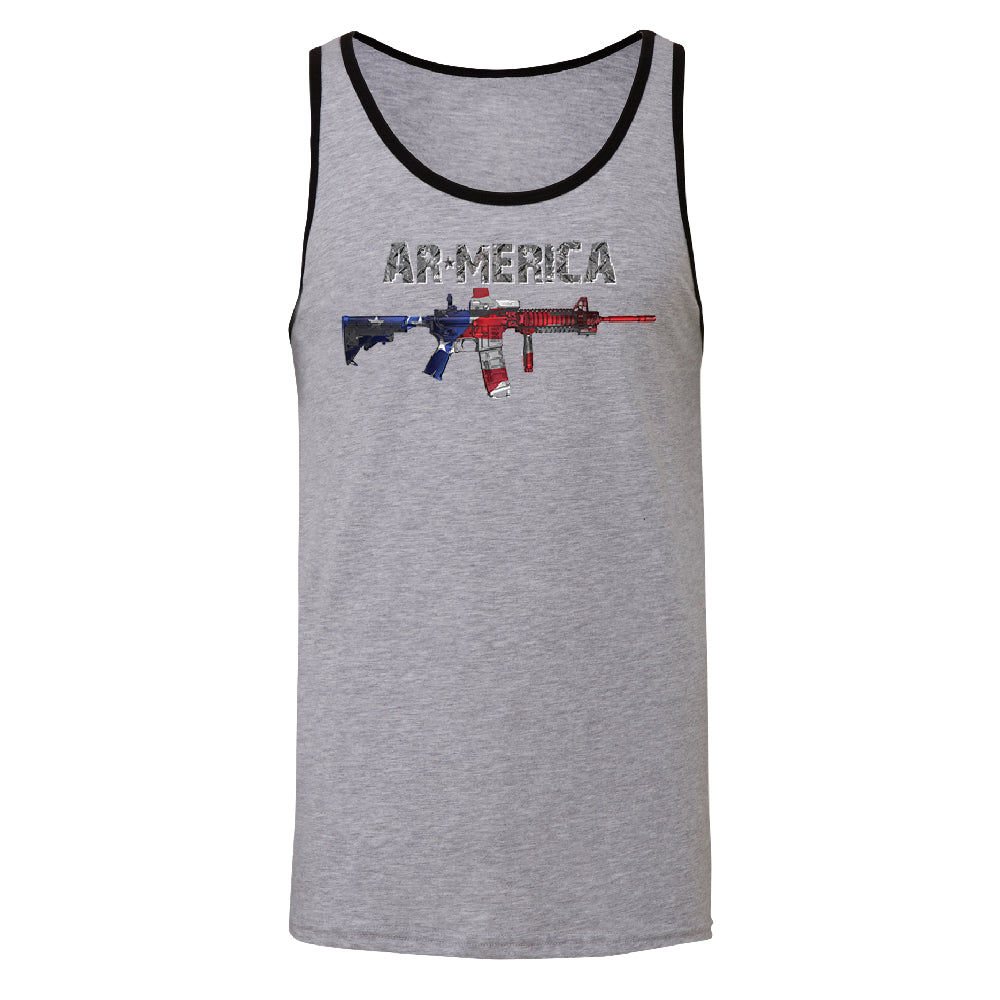 AR-MERICA 2nd Amendment Keep & Bear Arms Men's Tank Top Souvenir Shirt 