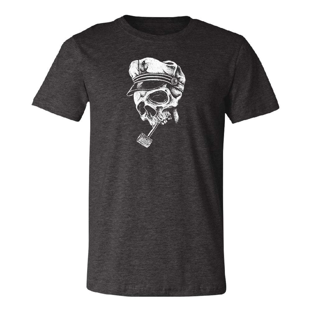 Skull Captain Hat & Pipe Men's T-Shirt 
