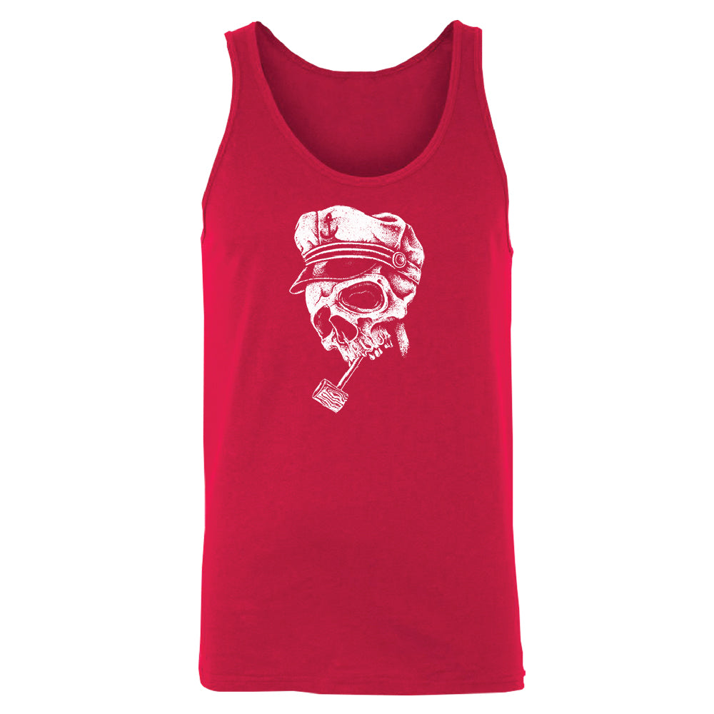Skull Captain Hat & Pipe Men's Tank Top Souvenir Shirt 