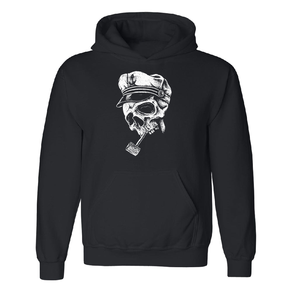 Skull Captain Hat & Pipe Unisex Hoodie Souvenir Sweater 