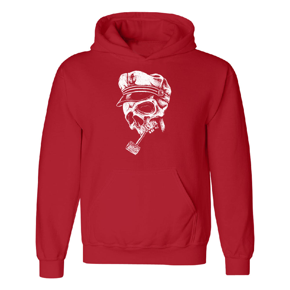 Skull Captain Hat & Pipe Unisex Hoodie Souvenir Sweater 