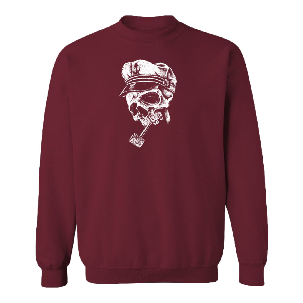 Skull Captain Hat & Pipe Unisex Crewneck Souvenir Sweater 