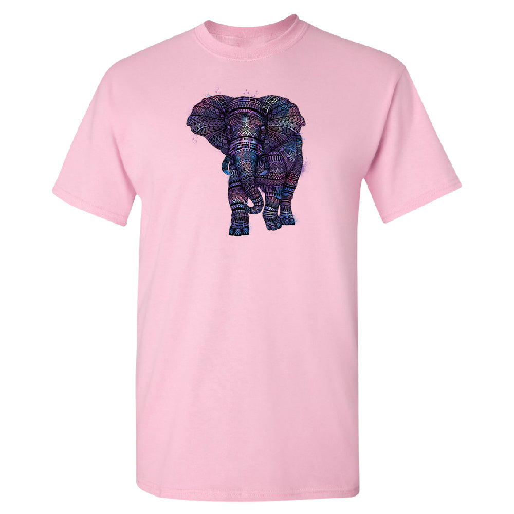 Mandala Zentangle Pastel Elephant Men's T-Shirt 
