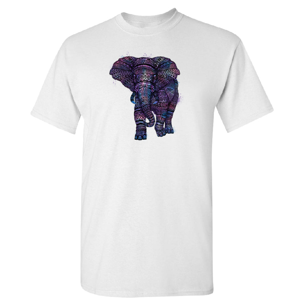 Mandala Zentangle Pastel Elephant Men's T-Shirt 