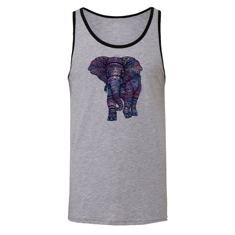 Mandala Zentangle Pastel Elephant Men's Tank Top Souvenir Shirt 