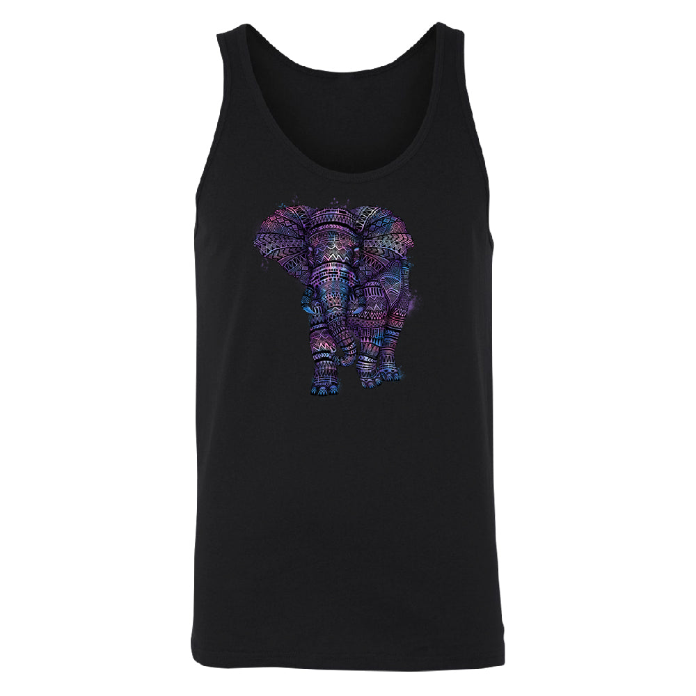 Mandala Zentangle Pastel Elephant Men's Tank Top Souvenir Shirt 