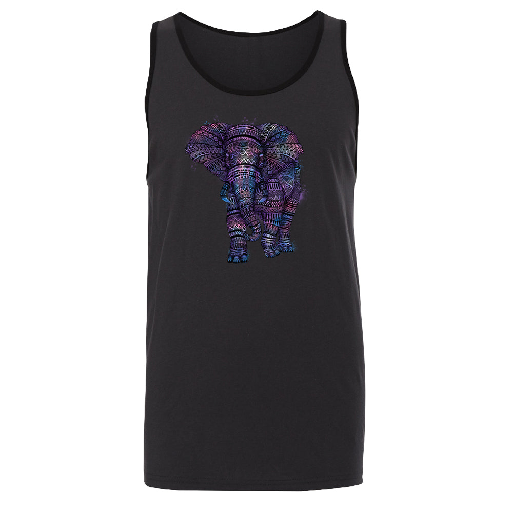 Mandala Zentangle Pastel Elephant Men's Tank Top Souvenir Shirt 