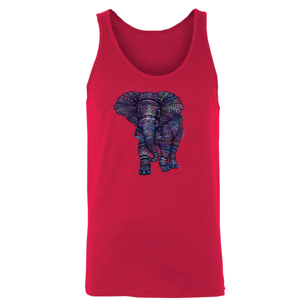 Mandala Zentangle Pastel Elephant Men's Tank Top Souvenir Shirt 