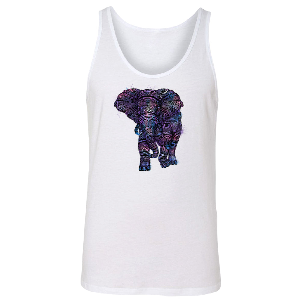 Mandala Zentangle Pastel Elephant Men's Tank Top Souvenir Shirt 