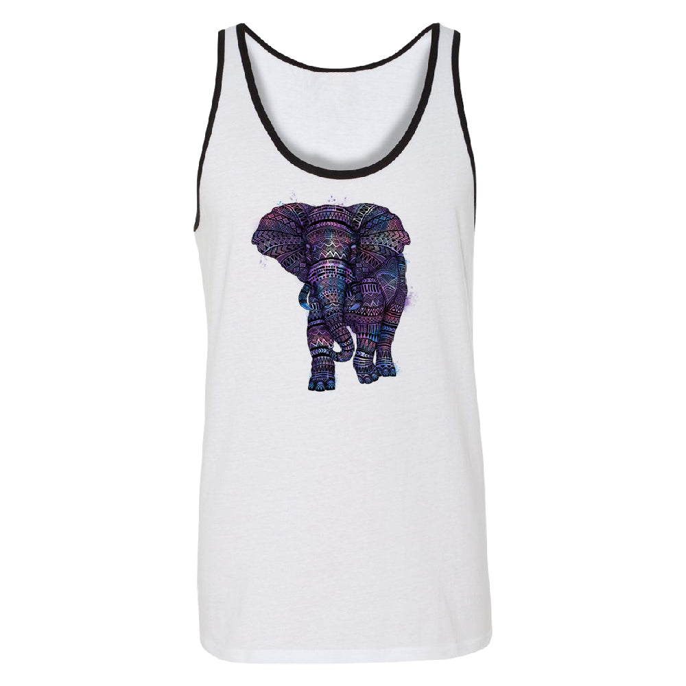Mandala Zentangle Pastel Elephant Men's Tank Top Souvenir Shirt 