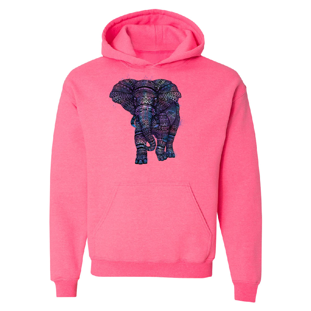 Mandala Zentangle Pastel Elephant Unisex Hoodie Souvenir Sweater 