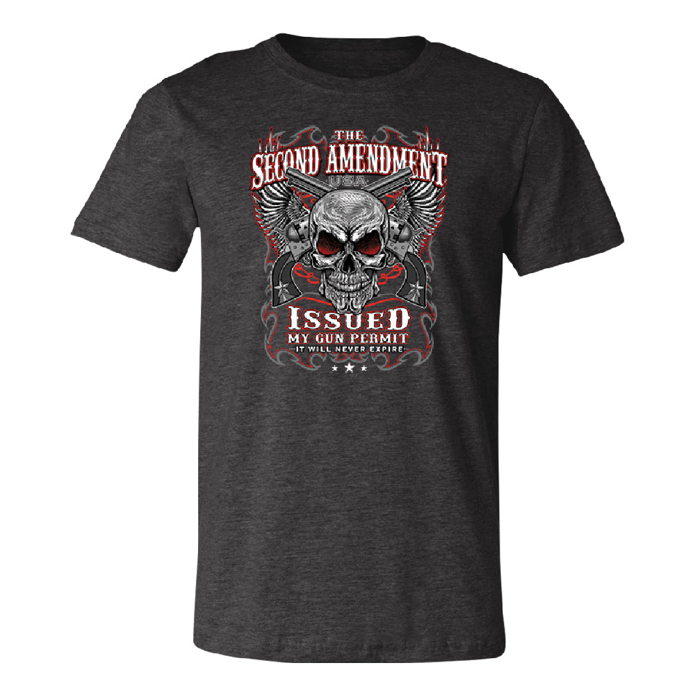 Second Amendment Never Expire Skull Men's T-Shirt 