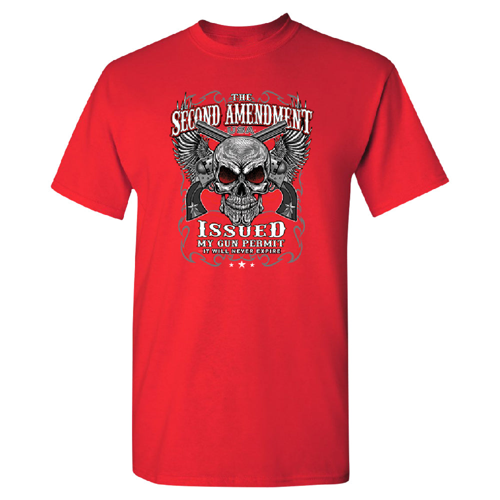 Second Amendment Never Expire Skull Men's T-Shirt 