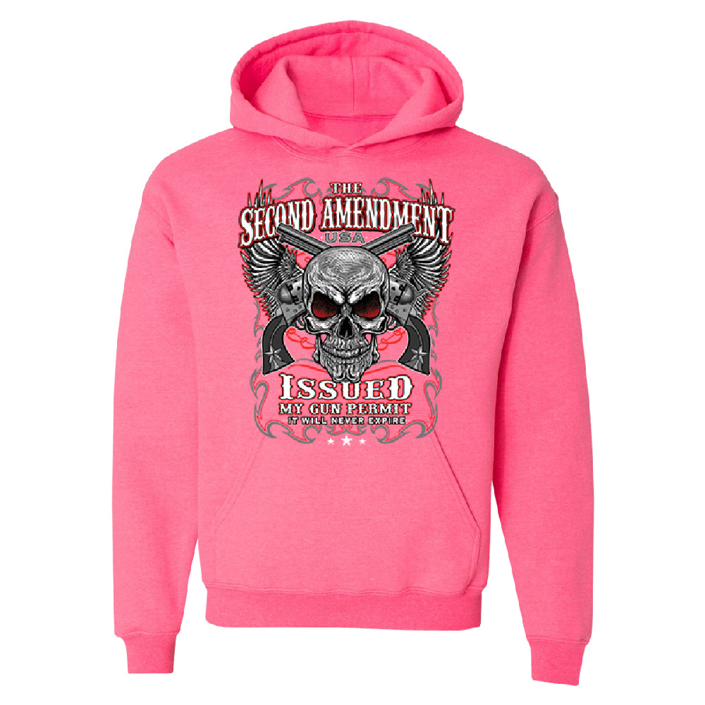 Second Amendment Never Expire Skull Unisex Hoodie Souvenir Sweater 